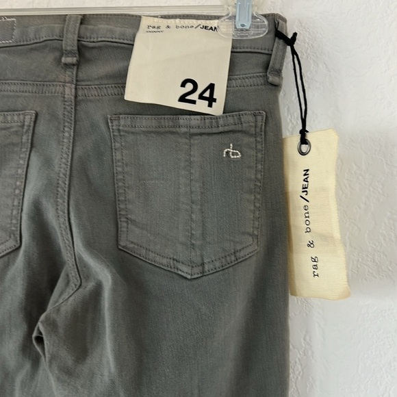 NWT Rag & Bone Skinny Jeans in Distressed Sage - Picture 12 of 12